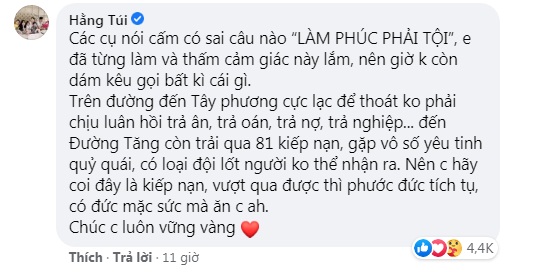 Hot mom Hằng Túi dù đang ở cữ vẫn không thể đứng ngoài vụ Thủy Tiên bị lập nhóm anti-fan, đoạn bình luận ngay lập tức đứng top vì nội dung bất ngờ-3