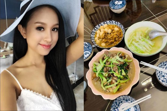 Vân Hugo vào bếp bằng cả trái tim, cơm ngon, canh ngọt, lại trổ tài thơ phú thế này bạn trai không say đắm sao được!