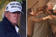 Gia đình ông Joe Biden ăn mừng chiến thắng trong khi ông Donald Trump khó chịu quay về Nhà Trắng