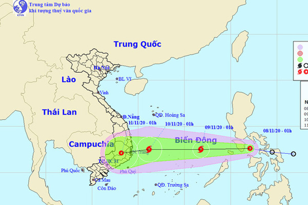 Bão số 11 vừa tan, áp thấp nhiệt đới mới vào Biển Đông và trở thành bão số 12 hướng thẳng miền Trung-1