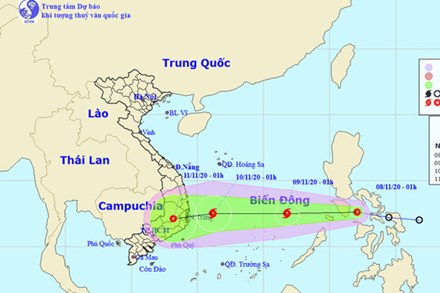 Bão số 11 vừa tan, áp thấp nhiệt đới mới vào Biển Đông và trở thành bão số 12 hướng thẳng miền Trung