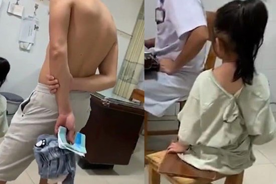 Ông bố cởi trần đưa con gái đi khám bệnh khiến người xem phản cảm, nhưng khi biết lý do thì ai cũng khen ngợi