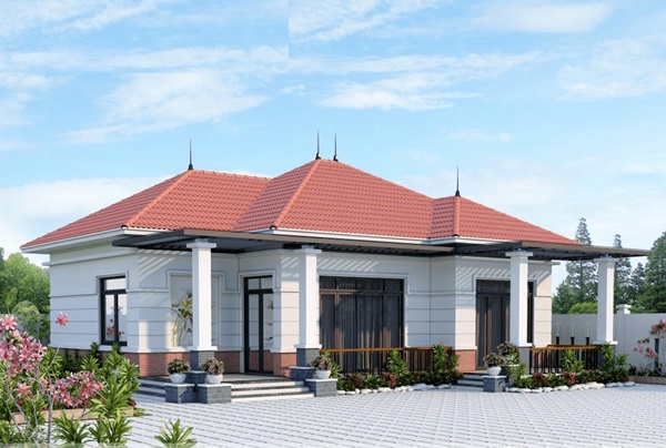 Những mẫu nhà cấp 4 đẹp, phong cách kiến trúc đa dạng ai ngắm cũng mê-7