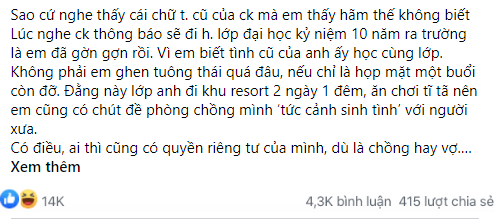 Chồng đi họp lớp gặp lại tình cũ, đêm về còn nhắn tin mùi mẫn: Tiếc em vô cùng, vợ biết chuyện liền ra tay nhanh gọn khiến anh sợ tới già-1
