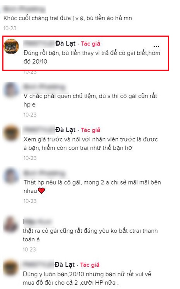 Clip đôi trẻ đi mua đồ cũng ngọt ngào đến phát hờn: Cô gái kiên quyết tự trả, chàng trai âm thầm bù tiền cho chủ shop-4