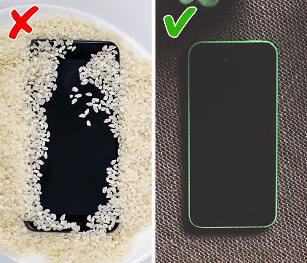 Tại sao bạn nên ngừng nhét điện thoại vào gạo khi nó bị ướt?-2