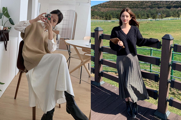 6 cách mix áo len và váy được hội sành mặc chăm áp dụng nhất mùa lạnh-16