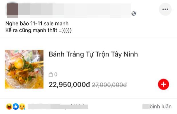 Xôn xao bịch bánh tráng trộn được rao bán 23 triệu đồng ngày siêu sale, nhìn sang mức giá lúc chưa giảm còn bất ngờ hơn!?-1