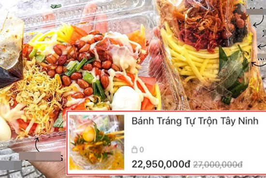Xôn xao bịch bánh tráng trộn được rao bán 23 triệu đồng ngày siêu sale, nhìn sang mức giá lúc chưa giảm còn bất ngờ hơn!?