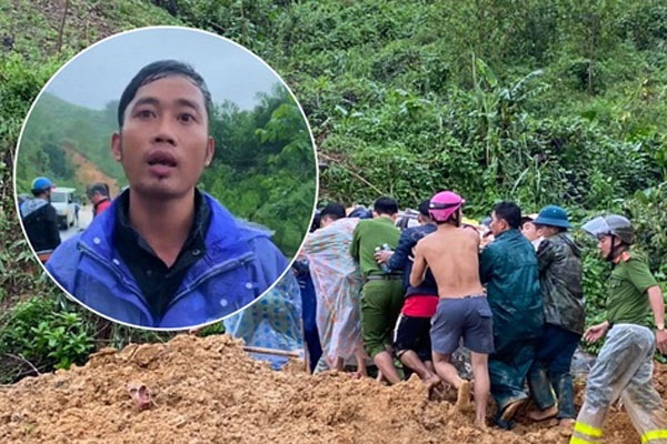 CLIP: Thời khắc cứu sống người bị chôn vùi do sạt lở núi ở Quảng Nam-2
