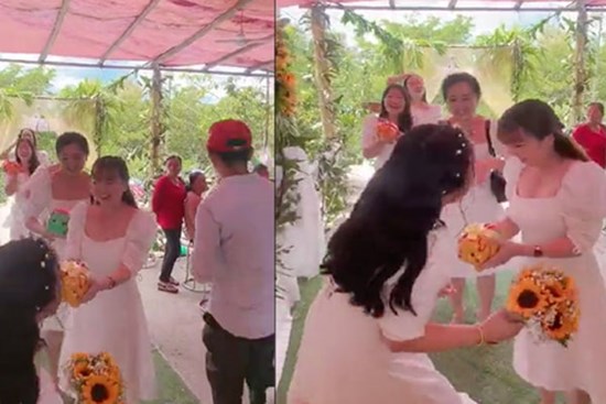 Clip hội bạn thân nhà người ta đi mừng cưới: Tích cóp cả năm, mỗi người tặng cho cô dâu 1 chú lợn đất