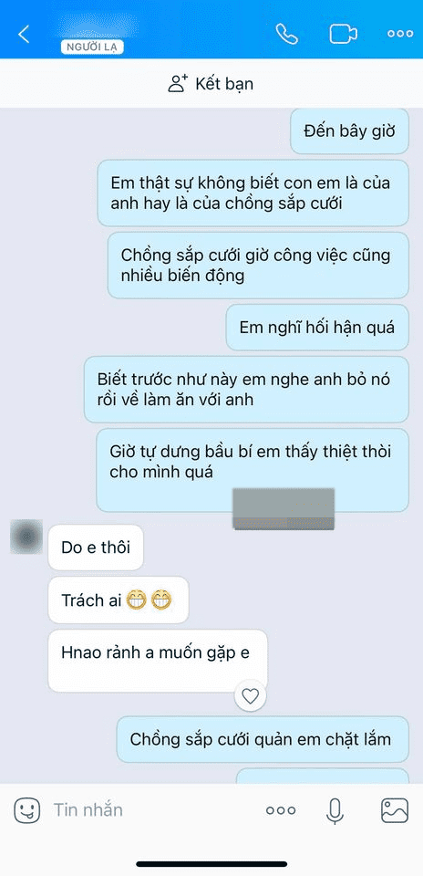 Sắp kết hôn, chàng trai hoang mang khi vợ sắp cưới nhắn với bồ: Em không biết con em là con của anh hay chồng sắp cưới-2