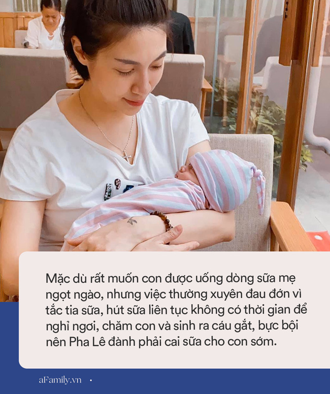 Từng nhiều sữa đến mức hút được 5 lít/ngày, nhưng con chưa tròn tháng Pha Lê đã phải cai sữa cho bé vì lý do đau đớn này-3