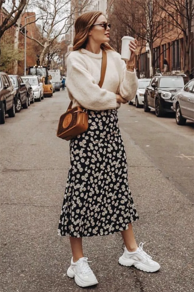 6 cách mix áo len và váy được hội sành mặc chăm áp dụng nhất mùa lạnh-6