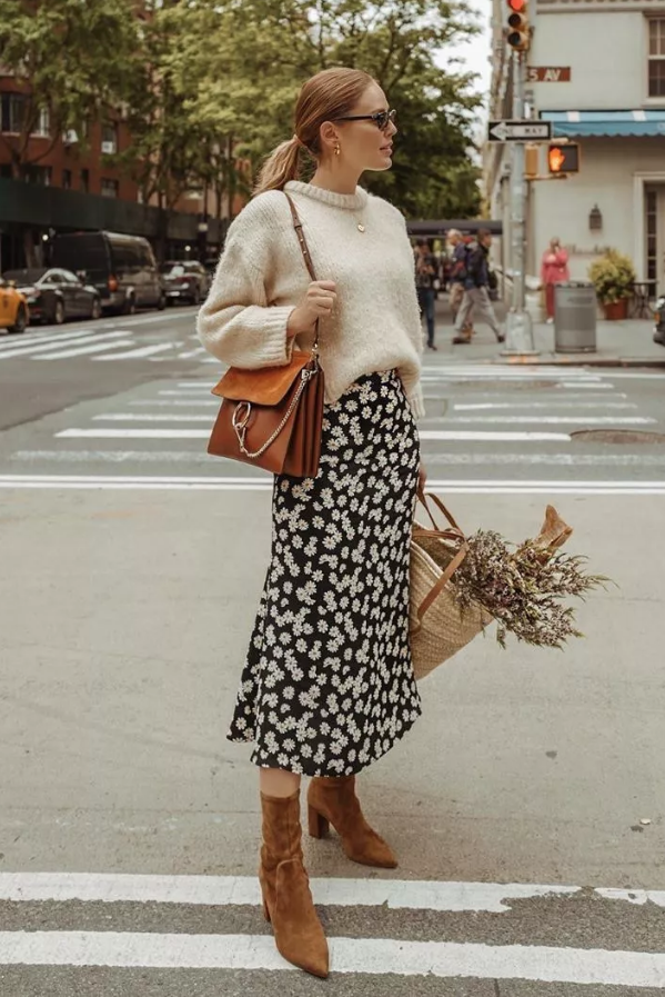 6 cách mix áo len và váy được hội sành mặc chăm áp dụng nhất mùa lạnh-13