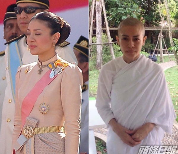 Trong khi Hoàng quý phi được phục vị, hình ảnh vợ cũ của Vua Thái Lan gầy gò hốc hác, đang trồng rau trong chùa được chia sẻ gây xôn xao MXH-4