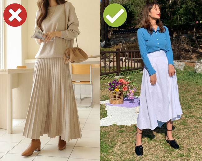 4 sai lầm khi diện váy dài khiến chị em bị dìm dáng thảm hại, mét 7 cũng thành mét rưỡi như chơi-3