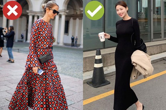 4 sai lầm khi diện váy dài khiến chị em bị dìm dáng thảm hại, mét 7 cũng thành mét rưỡi như chơi