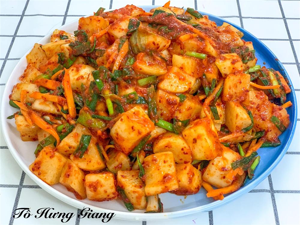 Ngày đông đổi vị với món kim chi củ cải giòn tan hấp dẫn, bữa cơm gia đình càng thêm ngon miệng và đầm ấm-8