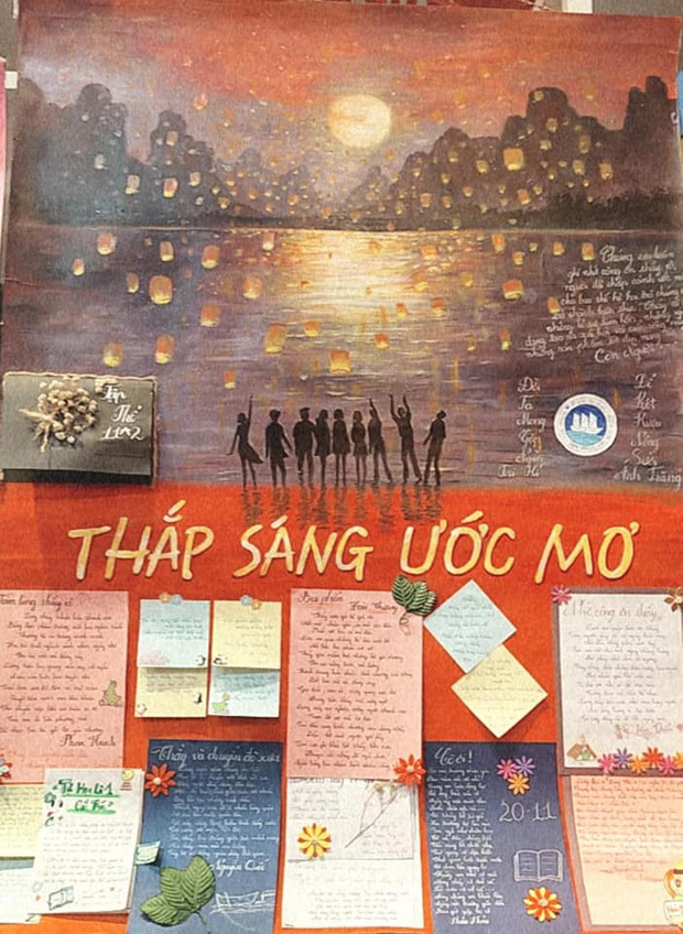 Học trò cấp 3 giờ siêu quá: Báo tường xịn sò như họa sĩ vẽ, càng nhìn càng thích mê-2