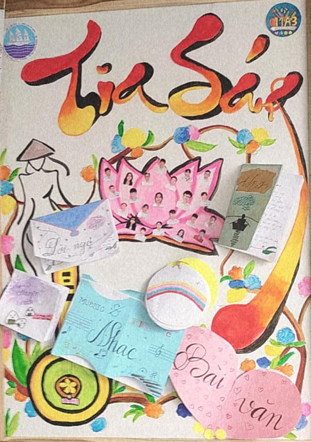 Học trò cấp 3 giờ siêu quá: Báo tường xịn sò như họa sĩ vẽ, càng nhìn càng thích mê-7