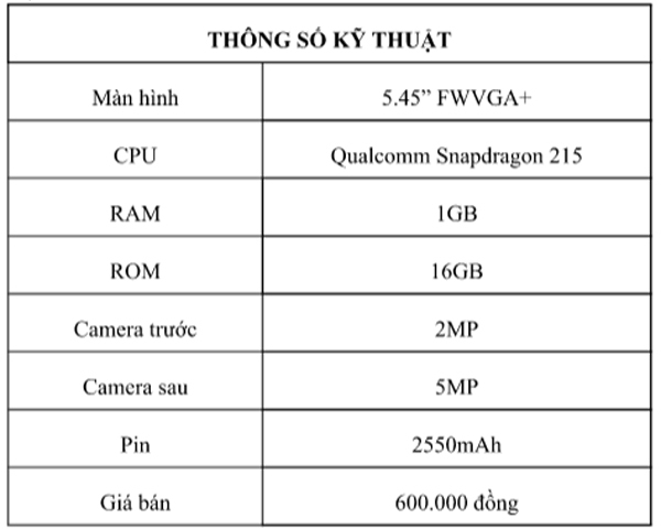 Ra mắt Vsmart Bee Lite giá 600 ngàn, phổ cập điện thoại thông minh tại Việt Nam-1