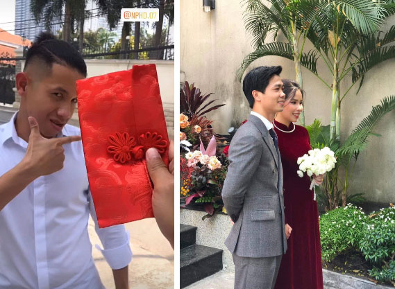 Bật mí chiếc lì xì xinh xắn Công Phượng - Viên Minh chuẩn bị cho dàn tráp toàn trai xinh gái đẹp-1