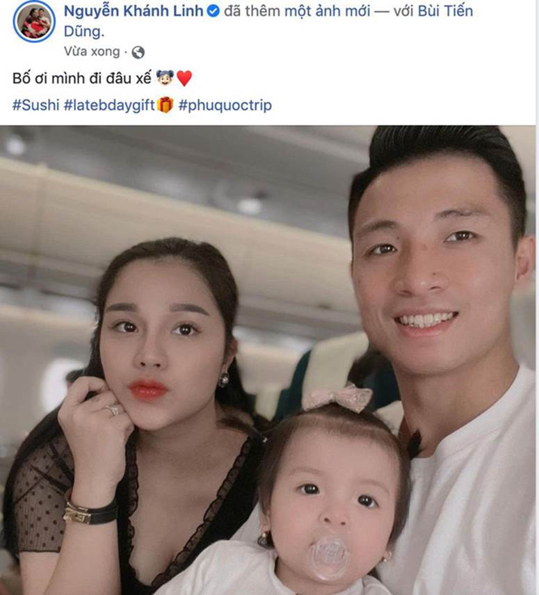 Hình ảnh đầu tiên của vợ chồng Bùi Tiến Dũng tại sân bay, đi dự đám cưới Công Phượng ở Phú Quốc-5