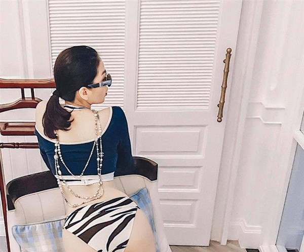 Lệ Quyên bị mỉa mai khi đăng ảnh khoe vòng 3 với tư thế kém duyên-1