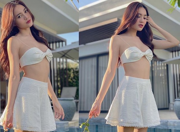 Ninh Dương Lan Ngọc diện áo bra ngắn cũn không bằng 1 gang tay-3