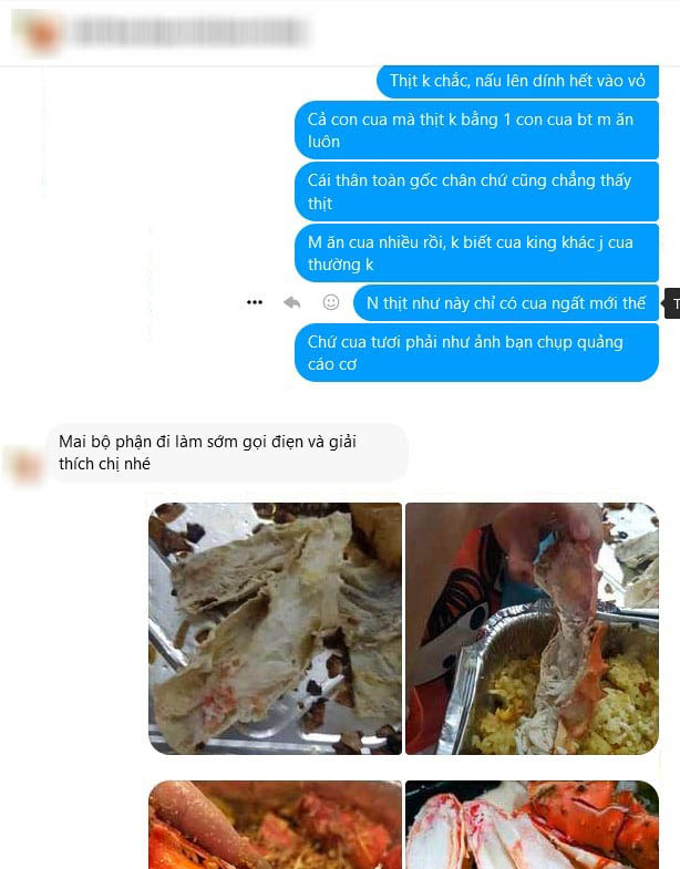 Cắn răng chi 3,5 triệu mua cua hoàng đế, tới khi nhận mẹ trẻ tá hỏa vì cua teo tóp, thịt dính hết vào vỏ, dân mạng khuyên: Đòi tiền ngay!-5