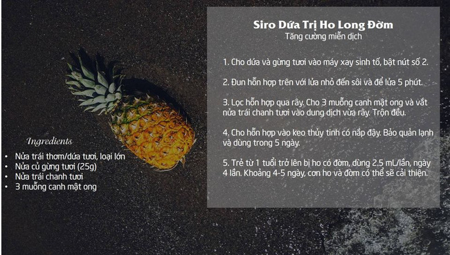 Tự làm siro từ quả dứa giúp trị ho cho trẻ tại nhà mà không cần uống thuốc-1