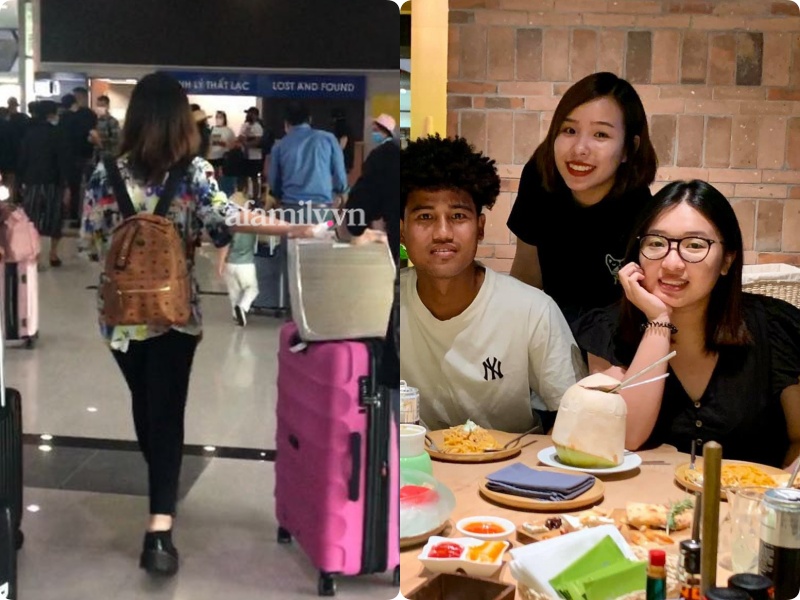 Cặp đôi Công Phượng - Viên Minh giản dị xuất hiện ở sân bay, thể hiện tình cảm cực tinh tế bằng 1 món hàng hiệu-3