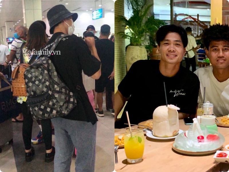 Cặp đôi Công Phượng - Viên Minh giản dị xuất hiện ở sân bay, thể hiện tình cảm cực tinh tế bằng 1 món hàng hiệu-7