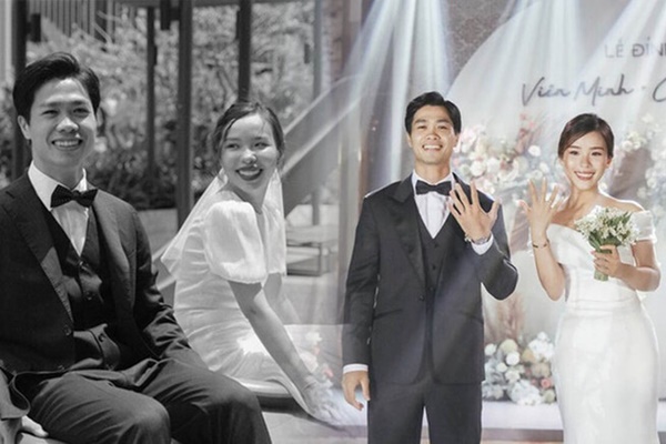 Khoảnh khắc Viên Minh mải mê tung hoa cưới, ai dè hết Văn Toàn đến Hồng Duy quấn lấy chú rể Công Phượng sau lưng-6