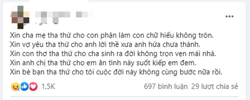 Nam thanh niên đăng tải tâm sự về 3 năm chiến đấu với bệnh ung thư và quyết định tự tìm đến cái chết để chấm dứt mọi nỗi đau khiến cộng đồng mạng thương xót-1