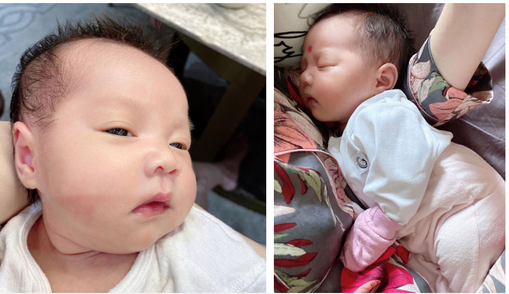 Bé út nhà Hằng Túi đầy tháng đã tăng gần 2kg, hot mom chỉ cách nuôi con nhàn tênh chẳng phải thức đêm nào-5