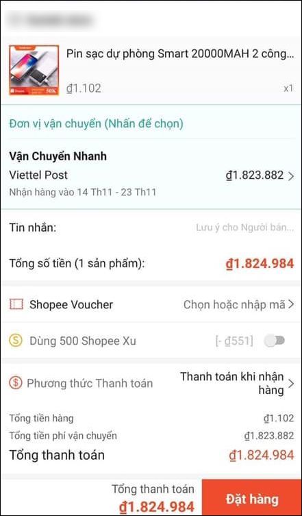 Săn sale: Hàng đi 7 vòng trái đất chưa đến tay, giảm giá 1.000 đồng phí ship 1,9 triệu-2