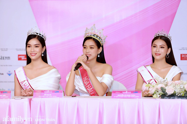 Hoa hậu Việt Nam 2020 lần đầu xuất hiện trước truyền thông: Đỗ Thị Hà đáp trả nghi vấn biết trước kết quả, Á hậu 2 nói về việc từng diễn trong show nội y của Vũ Khắc Tiệp-2