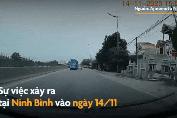 Tránh xe container, ôtô tải húc văng dải phân cách