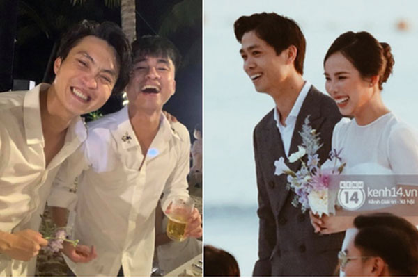 Tiến Linh khoe ảnh nét căng bên vợ chồng Công Phượng trong siêu hôn lễ, vô tình hé lộ nhẫn cưới của cô dâu chú rể-4