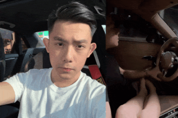 CEO Tống Đông Khuê gây 'nhức mắt' vì lái ô tô bằng 1 tay, tay khác đặt lên đùi bạn gái lại còn không thắt dây an toàn
