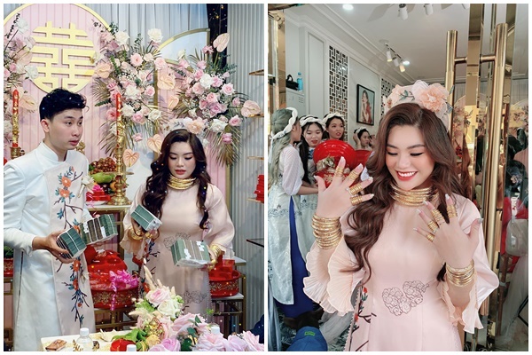 Cặp đôi vàng trong làng cưới: Cô dâu là ái nữ của tập đoàn nổi tiếng, chú rể sở hữu khách sạn dát vàng, cưới nhau được trao hẳn một vali tiền đô và vàng khiến nhiều người choáng-11