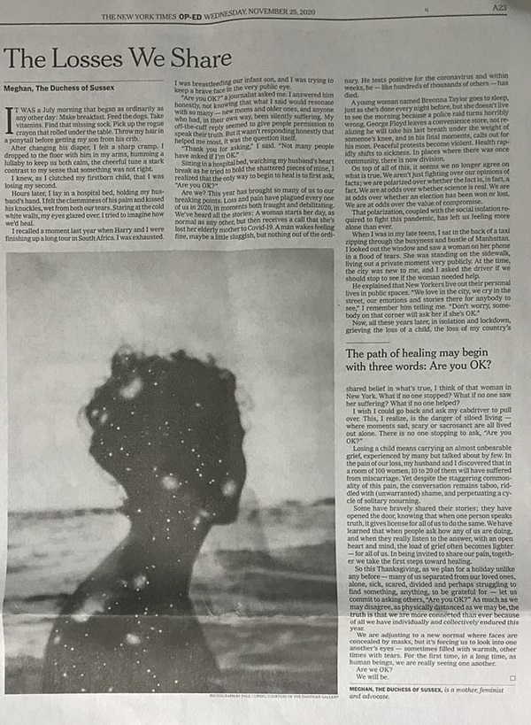 Hoàng gia Anh lên tiếng sau khi Meghan Markle chia sẻ chuyện bị sảy thai con thứ 2-1