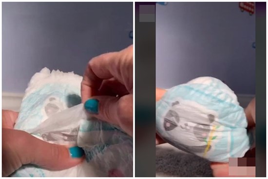 Xem xong đoạn clip, các mẹ mới vỡ òa: Thì ra bấy lâu nay mình dùng bỉm cho bé sai cách!