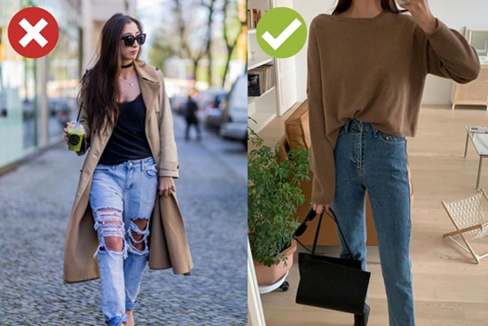 4 kiểu quần jeans có cho cũng không lấy vì diện lên lôi thôi, lỗi mốt và dễ còn tố sạch nhược điểm đôi chân