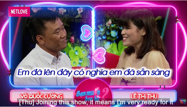 Trong tập 699 Bạn muốn hẹn hò, nam chính Quốc Cường dễ dàng chinh phục nữ chính Lê Thu.-4