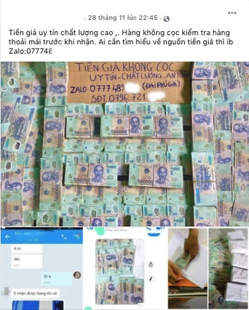 Rao bán tiền giả tràn lan-1