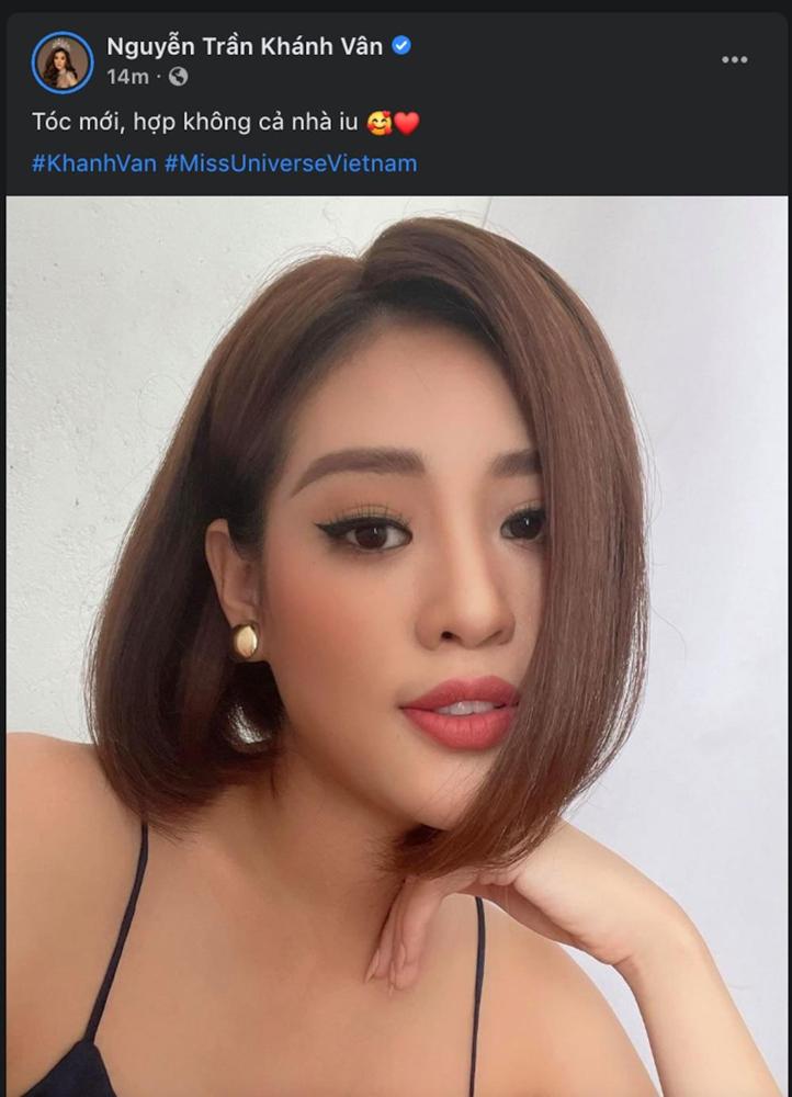 Khánh Vân bất ngờ cắt tóc ngắn, fan khen ngợi nhưng tiếc style mái dài phù hợp thi Miss Universe-1