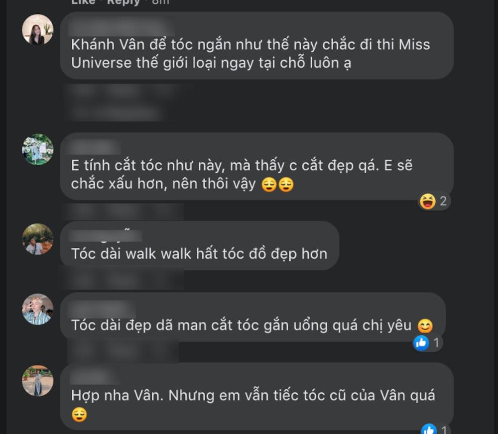Khánh Vân bất ngờ cắt tóc ngắn, fan khen ngợi nhưng tiếc style mái dài phù hợp thi Miss Universe-2